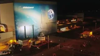 Boeing building with rocket on truck — Elon Musk: Return to Space