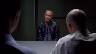 three men conversing in dimly lit room — Breaking Bad