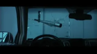 car interior with bullet hole — John Wick