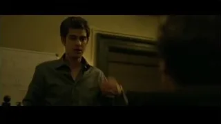 young man in deep thought in room — The Social Network