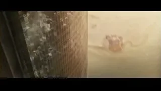 aerial view of a city at sunset — Furious Seven