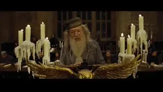 elderly man with beard near golden eagle statue — Harry Potter and the Goblet of Fire