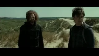 two men standing in desert landscape — Harry Potter and the Deathly Hallows 2