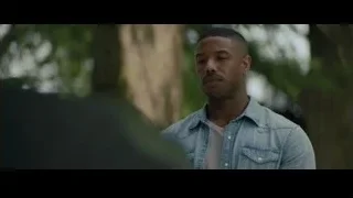 Young man with eyes closed in woods — Creed 2