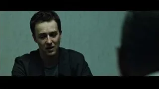 man sitting in dark room deep in thought — Fight Club