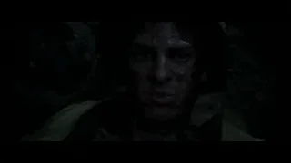 man's face covered in blood and grime — Hacksaw Ridge