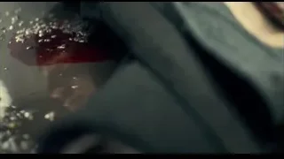 person's face with blood, eyes closed — Peaky Blinders
