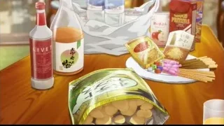 table with various Japanese food items — I Want To Eat Your Pancreas