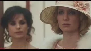 two women in red dress and large hat — Peaky Blinders