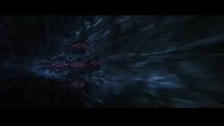 Large circular object with red eyes — The Matrix