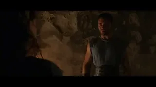 man in sleeveless shirt in dark cave — Gladiator