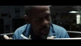 man in blue shirt in boxing ring — Southpaw