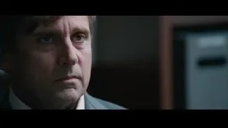 man in suit with closed eyes in office — The Big Short