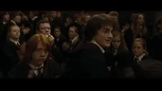 Harry Potter, Hermione, Ron in Hogwarts uniforms — Harry Potter and the Goblet of Fire