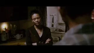 woman with concerned expression in kitchen — The Persuit of Happyness