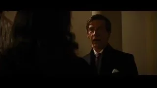 man in suit deep in thought with wine — Batman: The Dark Knight Rises