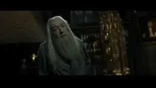 Elderly man in dark room in deep thought — Harry Potter and the Deathly Hallows 2