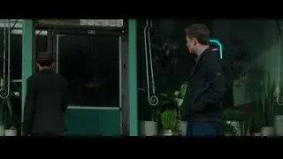 man by green door with neon sign — Bruce Lee: Birth of The Dragon