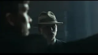 Man in hat close-up eyes closed — Peaky Blinders