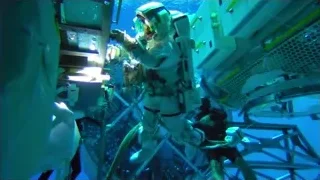 astronaut in space station underwater — Elon Musk: Return to Space