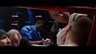 injured man in boxing ring — Southpaw