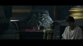 young man sitting on throne in temple — Gladiator 2