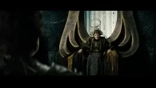 Woman sitting on throne in dark room — Superman: Man of Steel