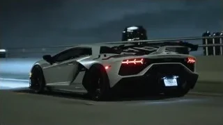 Luxury sports car interior at night — Sports Cars
