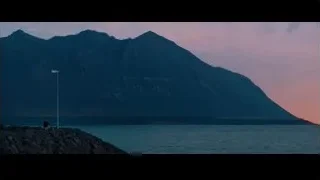 mountain range with water at sunset — The Secret Life of Walter Mitty