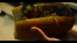 close-up of hot dog in a bun — The Bear
