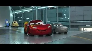 Lightning McQueen and cars on race track — Cars 3