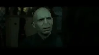 Bald man's serious face in dark room — Harry Potter and the Deathly Hallows 2