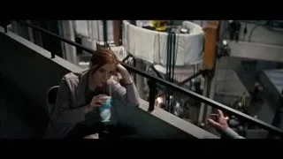 young woman sitting on balcony — Interstellar