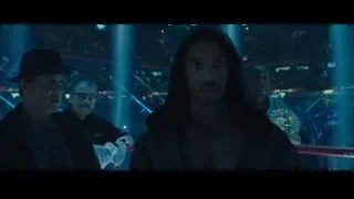 man in black hoodie in boxing ring — Creed 2