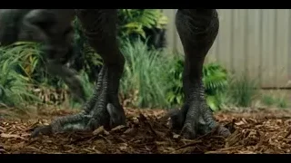 dinosaurs walking in a jungle — Jurassic World