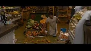 Young man cleaning grocery store floor — The Dictator