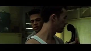 shirtless man holding microphone — Fight Club