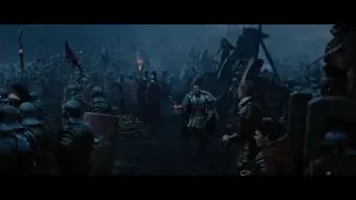 soldiers in battle gear in medieval battle — Gladiator
