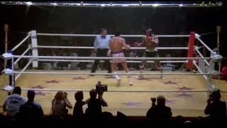 Two boxers fighting in ring — Rocky III