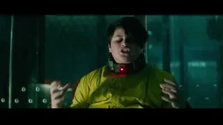 Young man in yellow jumpsuit in futuristic room — Deadpool 2