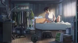 young man sitting on bed in bedroom — Your Name