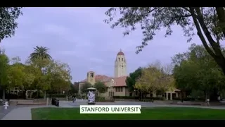 Stanford University campus with clock tower — The Social Dilemma