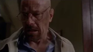 close-up of bald man's face with glasses — Breaking Bad