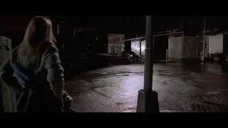 woman walking empty street at night — American Psycho