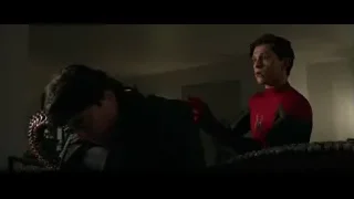Man in Spider-Man suit in dark room — Spiderman: No Way Home