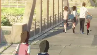 Young people walking on concrete bridge — Your Name