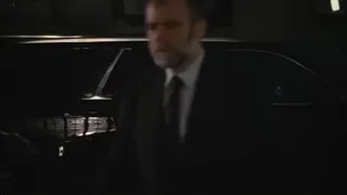 Woman with black car at night — Succession
