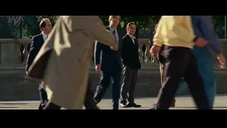 Three men walking on park sidewalk — Steve Jobs