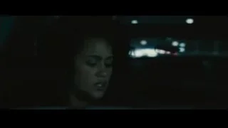 black sports car in dimly lit garage — Furious Seven