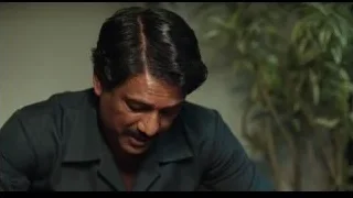 middle-aged man with mustache looking seriously — Life of Pi